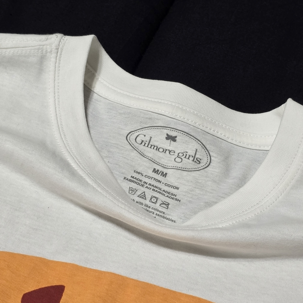 Gilmore Girls White Tee with Orange Graphic, MED - Picture 6 of 6